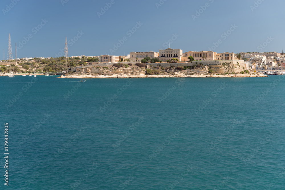 View from Valletta to Kalkara (Malta)