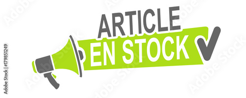 article en stock sur mégaphone