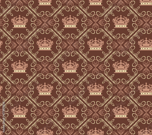 Seamless Damask Background