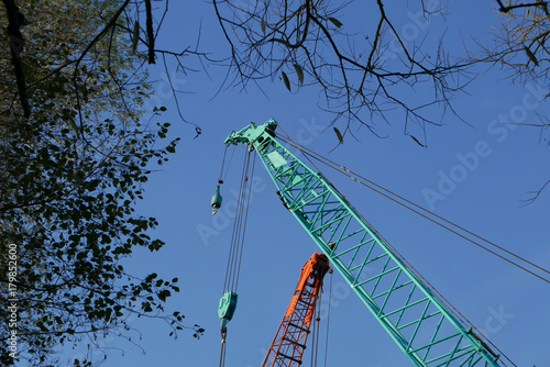Cranes In Rural Industrial mix