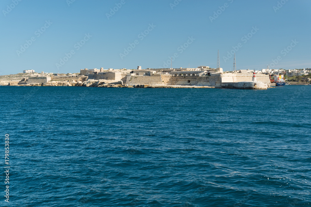 Fort Ricasoli at entrance of the Grand Harbour (Malta)