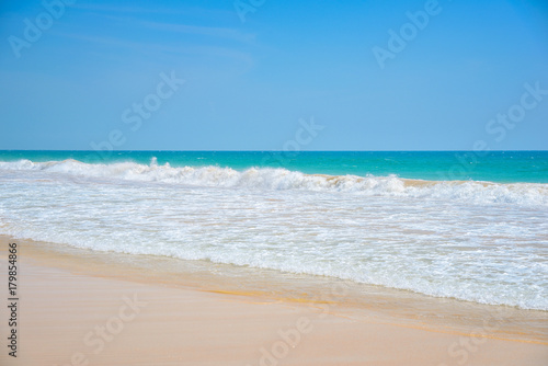 beautiful waves on a sandy beach, Indian Ocean