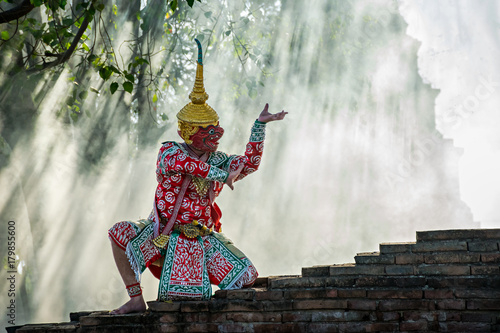 Fotografie Khon Thai traditional dance performance