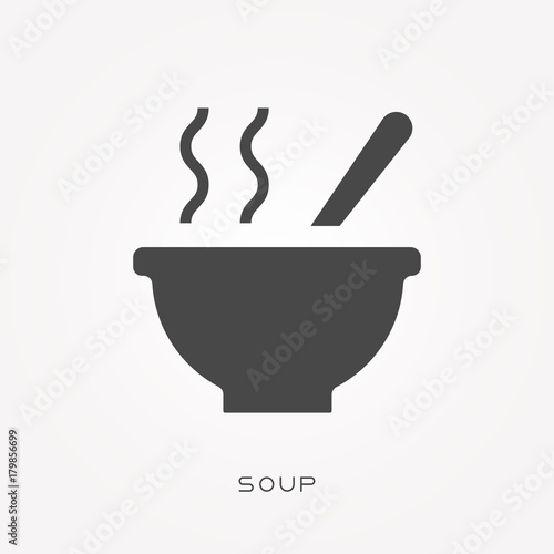 Silhouette icon soup