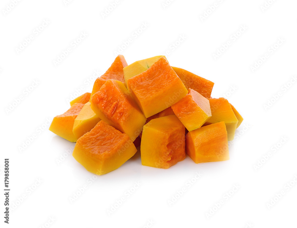 Butternut squash isolated on white background Butternut squash isolated on white background