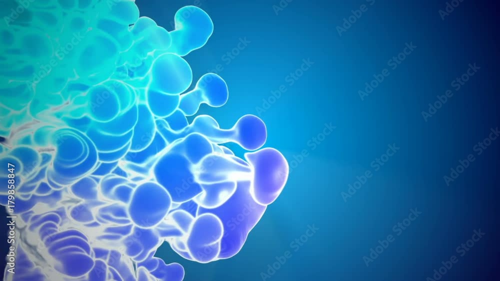3D animation of multicolor flow of glowing ink inject in water in slow motion on blue background. Cold colors of ink are rainbow gradient with backlit.For ink effects on luma matte as alpha channel.21 3D animation of multicolor flow of glowing ink inject in water in slow motion on blue background. Cold colors of ink are rainbow gradient with backlit.For ink effects on luma matte as alpha channel.21