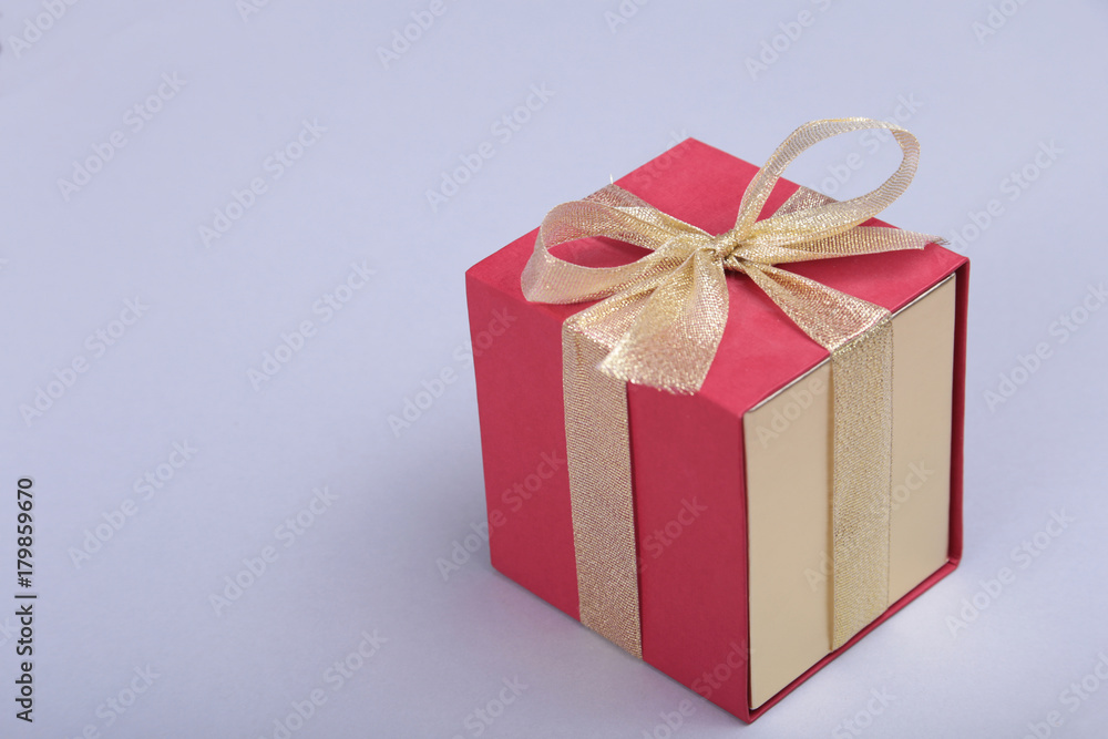 Gift boxes with bow on gray background Gift boxes with bow on gray background