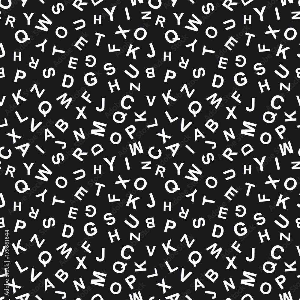 Letters Seamless Pattern Letters Seamless Pattern