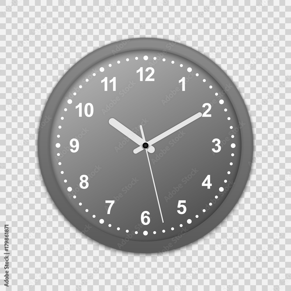 wall office clock icon. Mock-up for branding and advertise isolated on transparent background. wall office clock icon. Mock-up for branding and advertise isolated on transparent background.