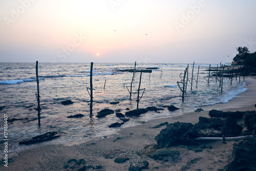 seascape view from the shore of the Indian Ocean