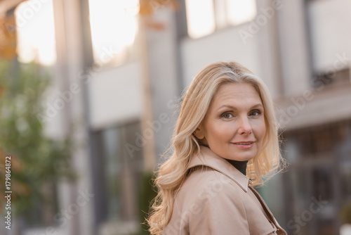 Free Download woman in trench coat outdoors - GFXLoad