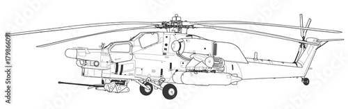 Mi 28 Havoc military attack combat helicopter