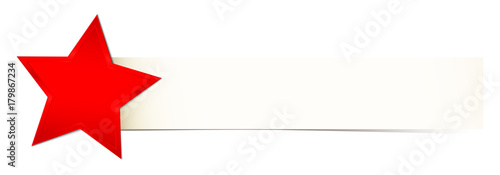 Banner Shining Star Red