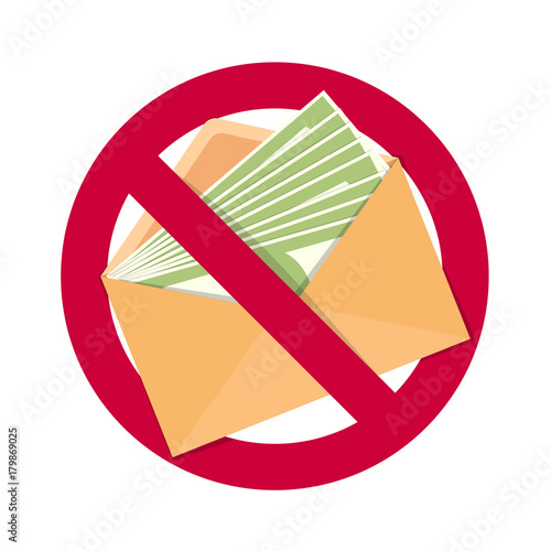 Stop corruption sign