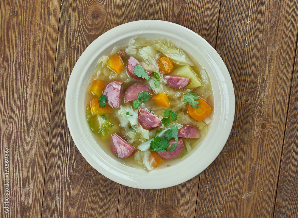 Crock Pot Andouille Sausage Cabbage Soup Crock Pot Andouille Sausage Cabbage Soup