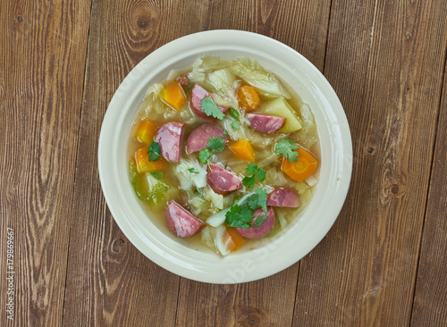 Crock Pot Andouille Sausage Cabbage Soup