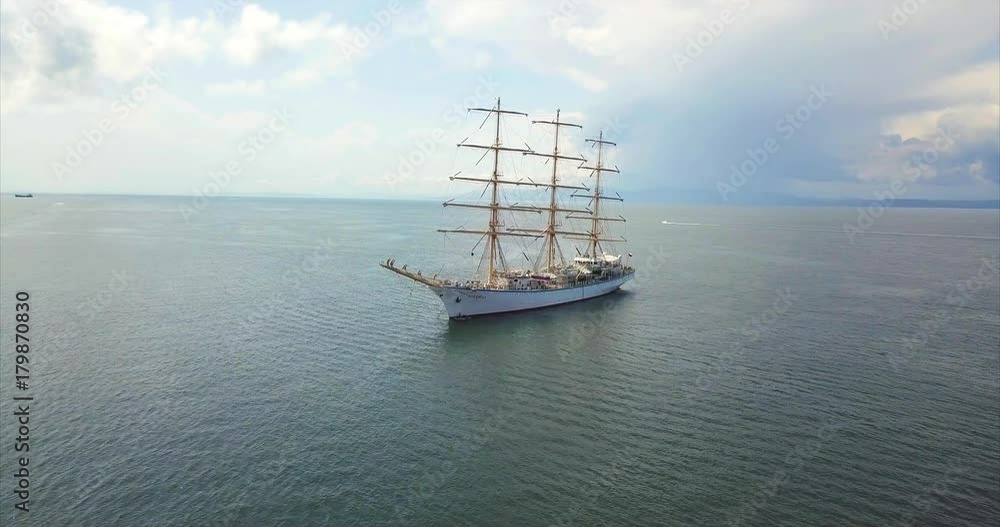 Aerial view of frigate Aerial view of frigate