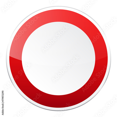 Free Download Road red sign on white background. Road traffic control.Lane usage. Regulatory sign. Stop and yield. Street. - GFXLoad