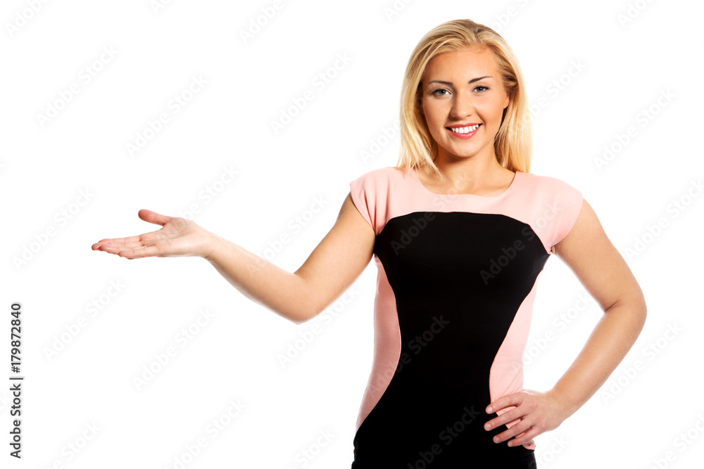 Finger showing on side. Finger showing on side.