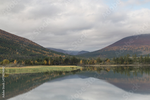 Fall scenery from Sjaak, Oppland, Norway.