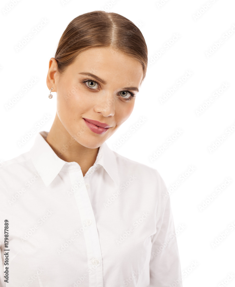 Portrait close up of young beautiful brunette woman Portrait close up of young beautiful brunette woman