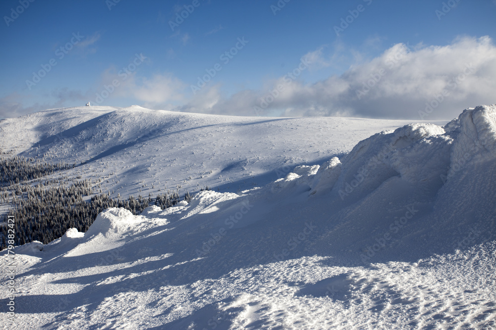 Deep winter in Giant Mountains. Deep winter in Giant Mountains.