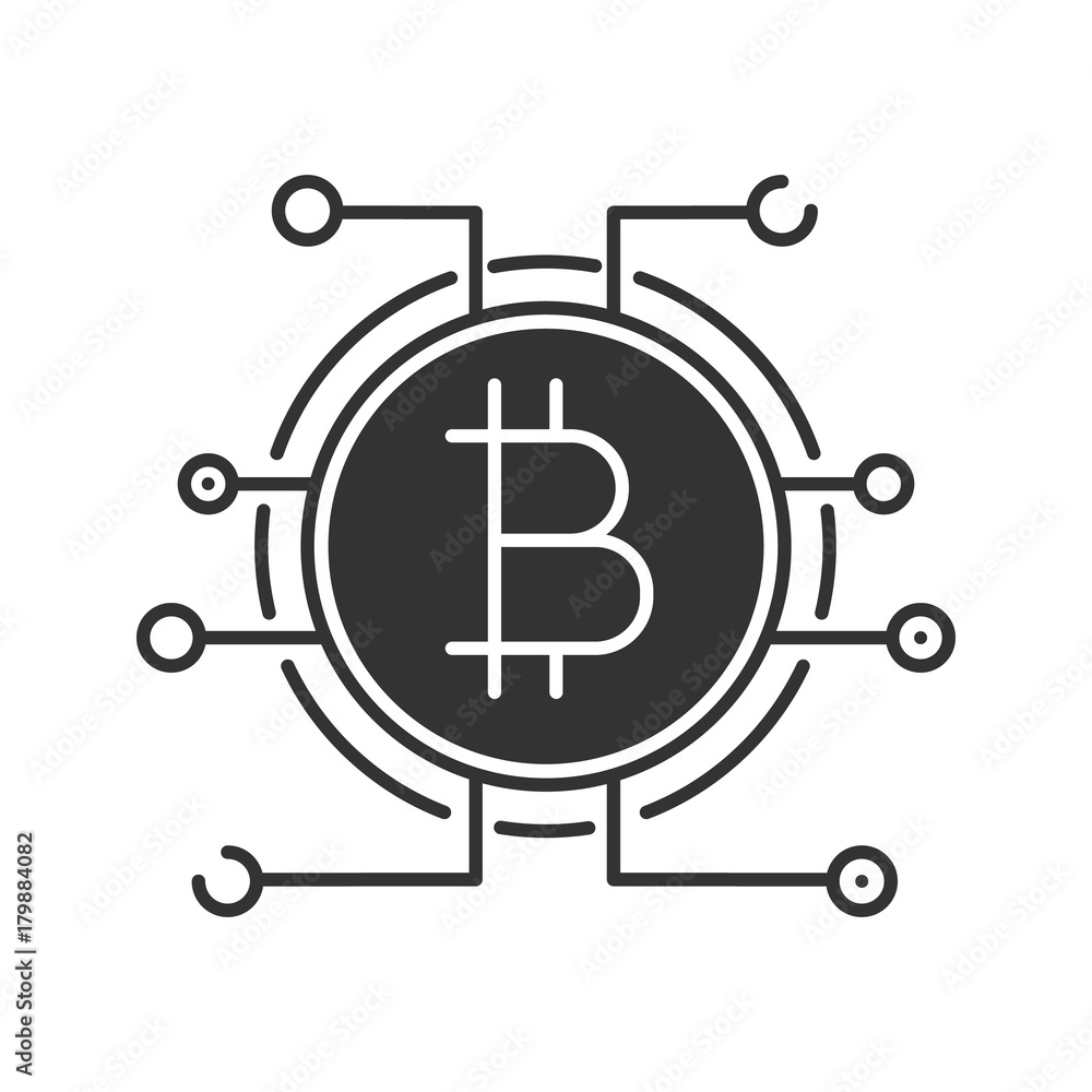 Bitcoin glyph icon Bitcoin glyph icon