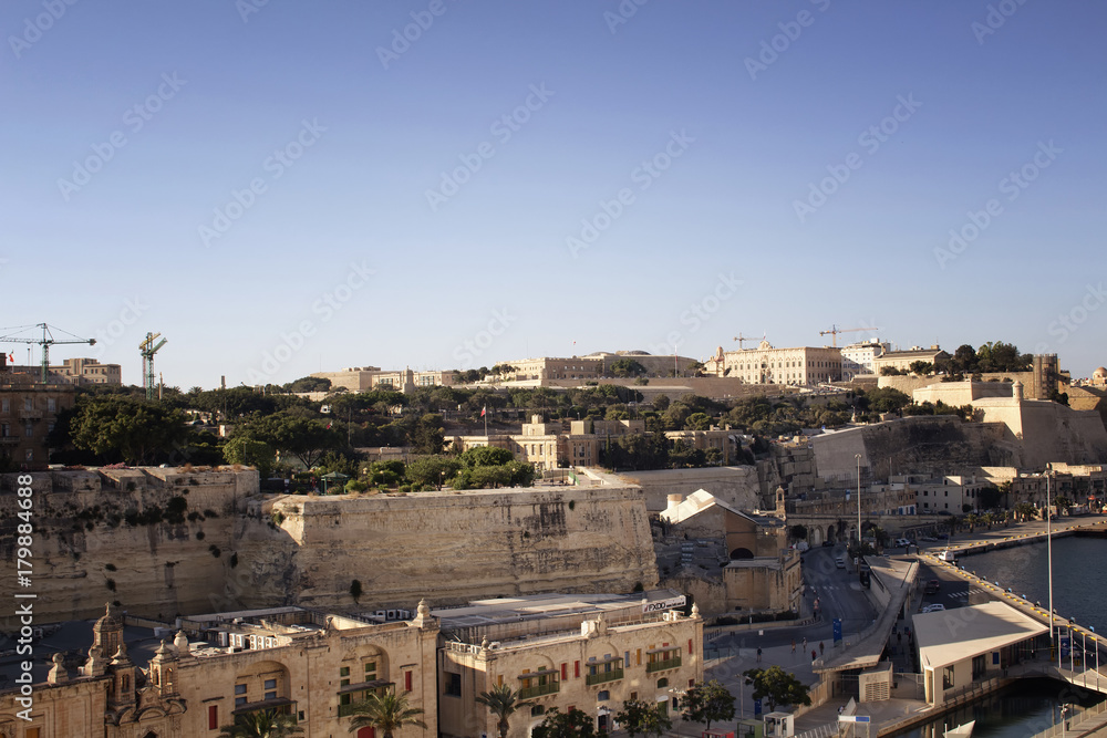 View of Valletta city in Malta. View of Valletta city in Malta.