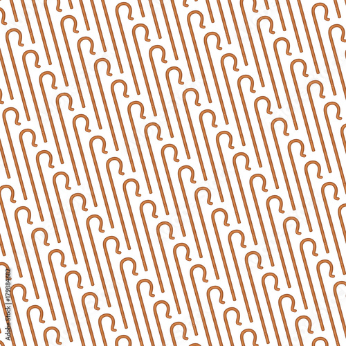 background pattern with shepherd crook (hook)