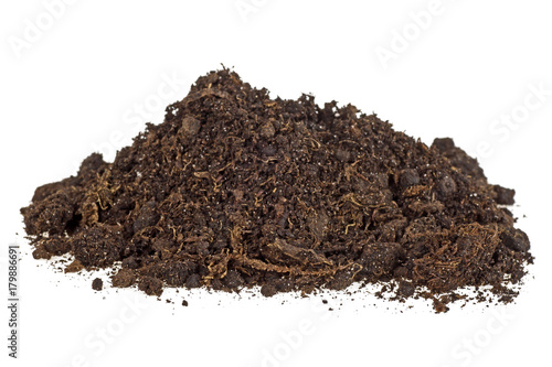 Wallpaper Mural Pile of soil isolated on a white background Torontodigital.ca