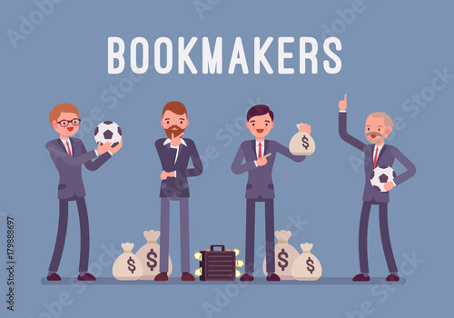 Bookmakers men with money
