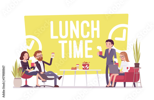 Lunch time in the office