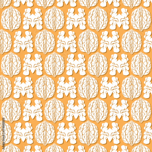 background pattern with walnut