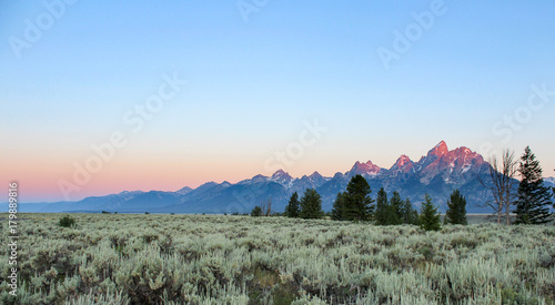 Foto Grand teton at sunrise
