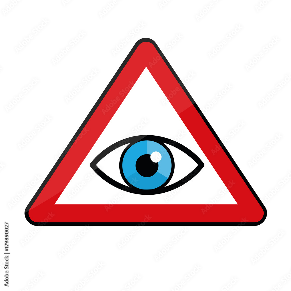 warnschild auge achtung überwachung warnschild auge achtung überwachung