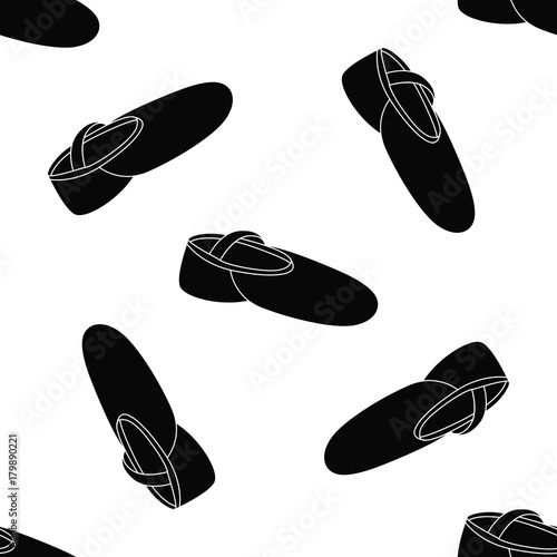 Ballet accessories seamless pattern in simple style. Vector illustration