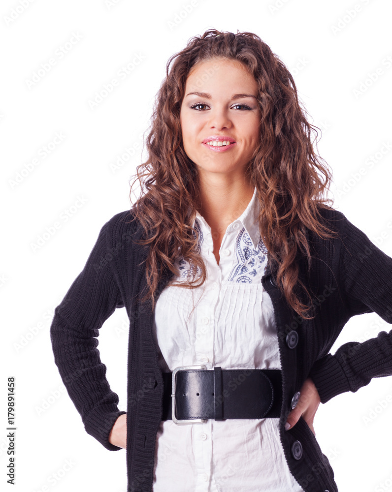 Young cheerful woman