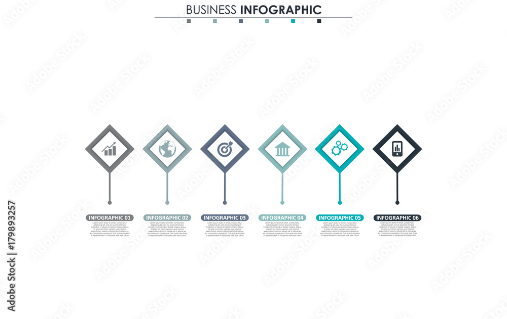 Business data, chart. Abstract elements of graph, diagram with 6 steps, strategy, options, parts or processes. Vector business template for presentation. Creative concept for infographic. Business data, chart. Abstract elements of graph, diagram with 6 steps, strategy, options, parts or processes. Vector business template for presentation. Creative concept for infographic.