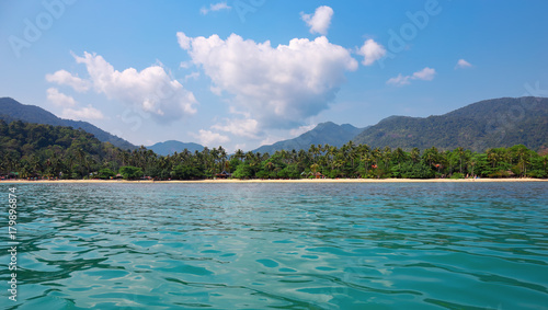 view of the tropical island from the sea © arbalest