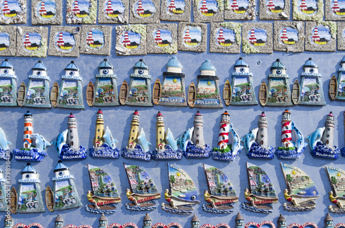 Colorful magnet souvenirs from Bulgaria