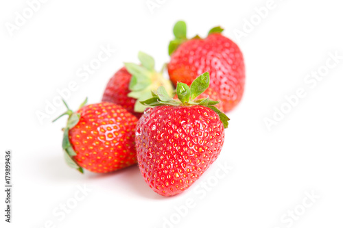 Strawberry on white background 
