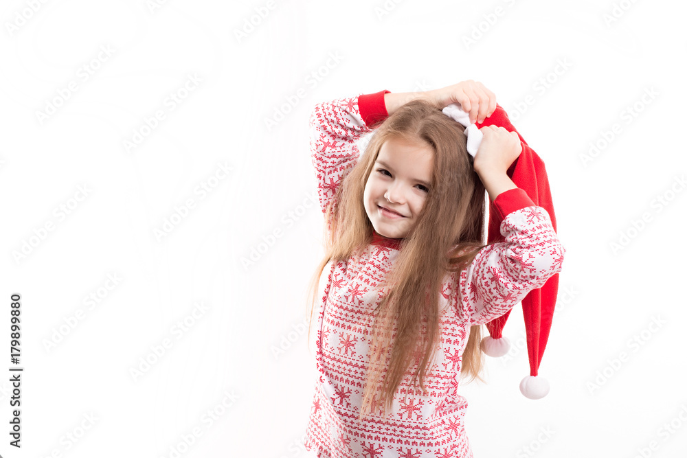 beautiful caucasian girl. Christmas concept beautiful caucasian girl. Christmas concept