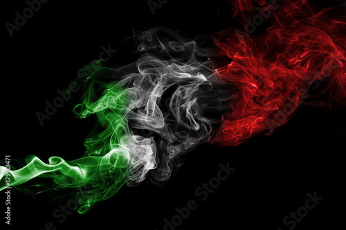 Obraz na plátně Italy flag smoke