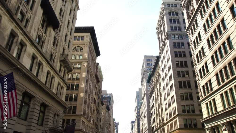street of historical downtown New York City street of historical downtown New York City