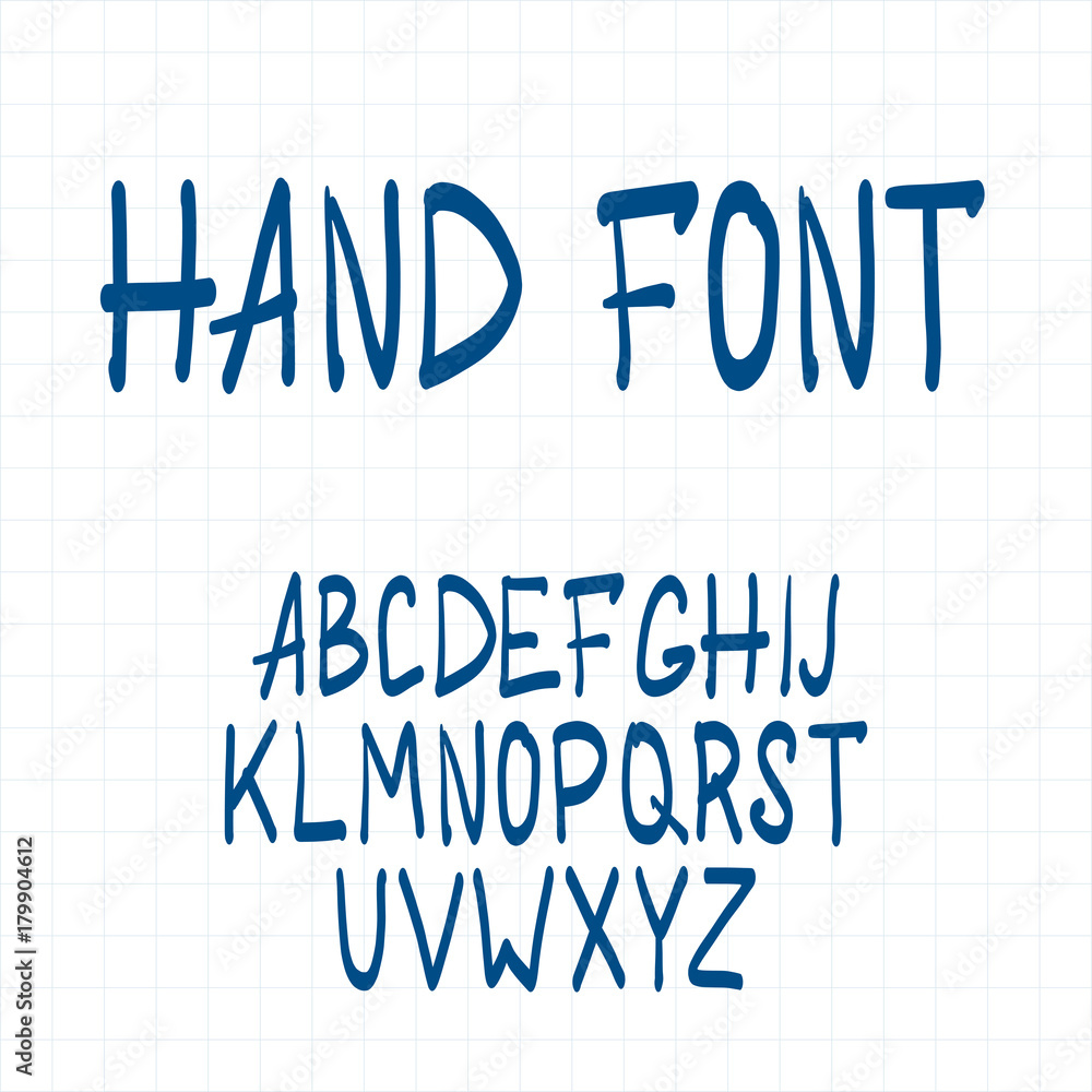 Dynamic hand drawn brush pen uppercase font Dynamic hand drawn brush pen uppercase font