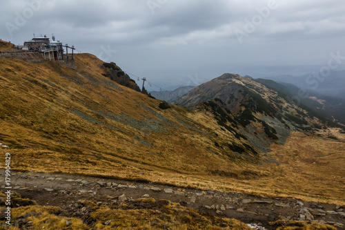 View from the peak of Kasprowy Wierch in Tatra mountains, Poland