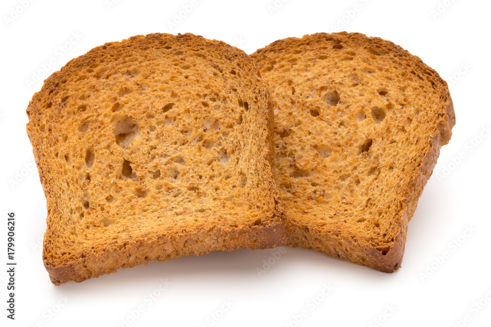 Sliced Toast Bread isolated on white background, top view. Sliced Toast Bread isolated on white background, top view.