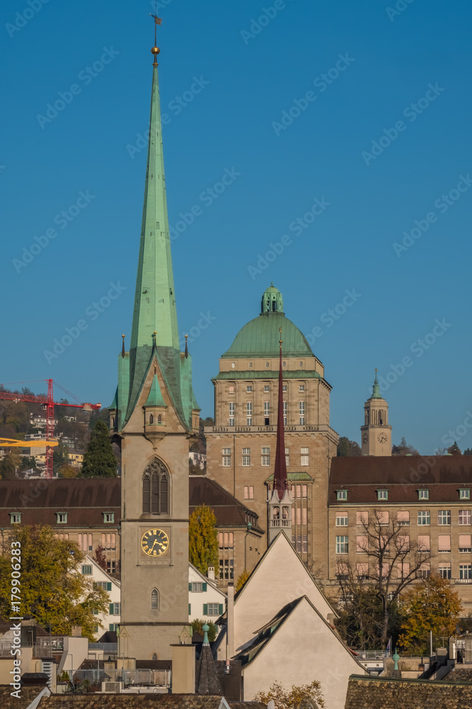 Fototapeta premium Central Zurich, Switzerland