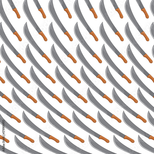 background pattern with machetes