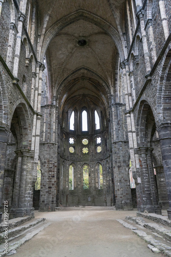 Ruins of the Cistercian Abbey of Villers, Villers-la-Ville, Walloon Brabant, Wallonia, Belgium